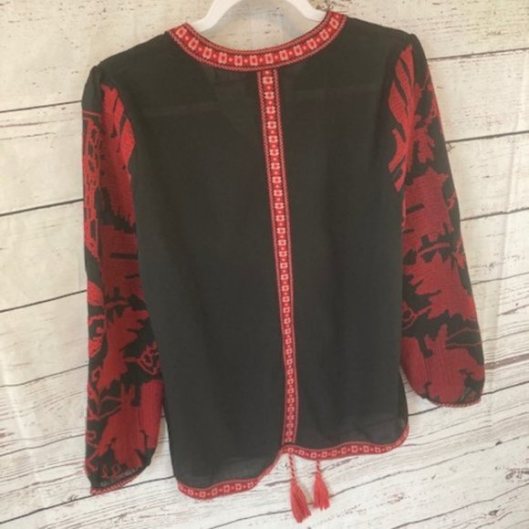 Anthropologie Maeve umbra embroidered peasant top - Picture 10 of 10